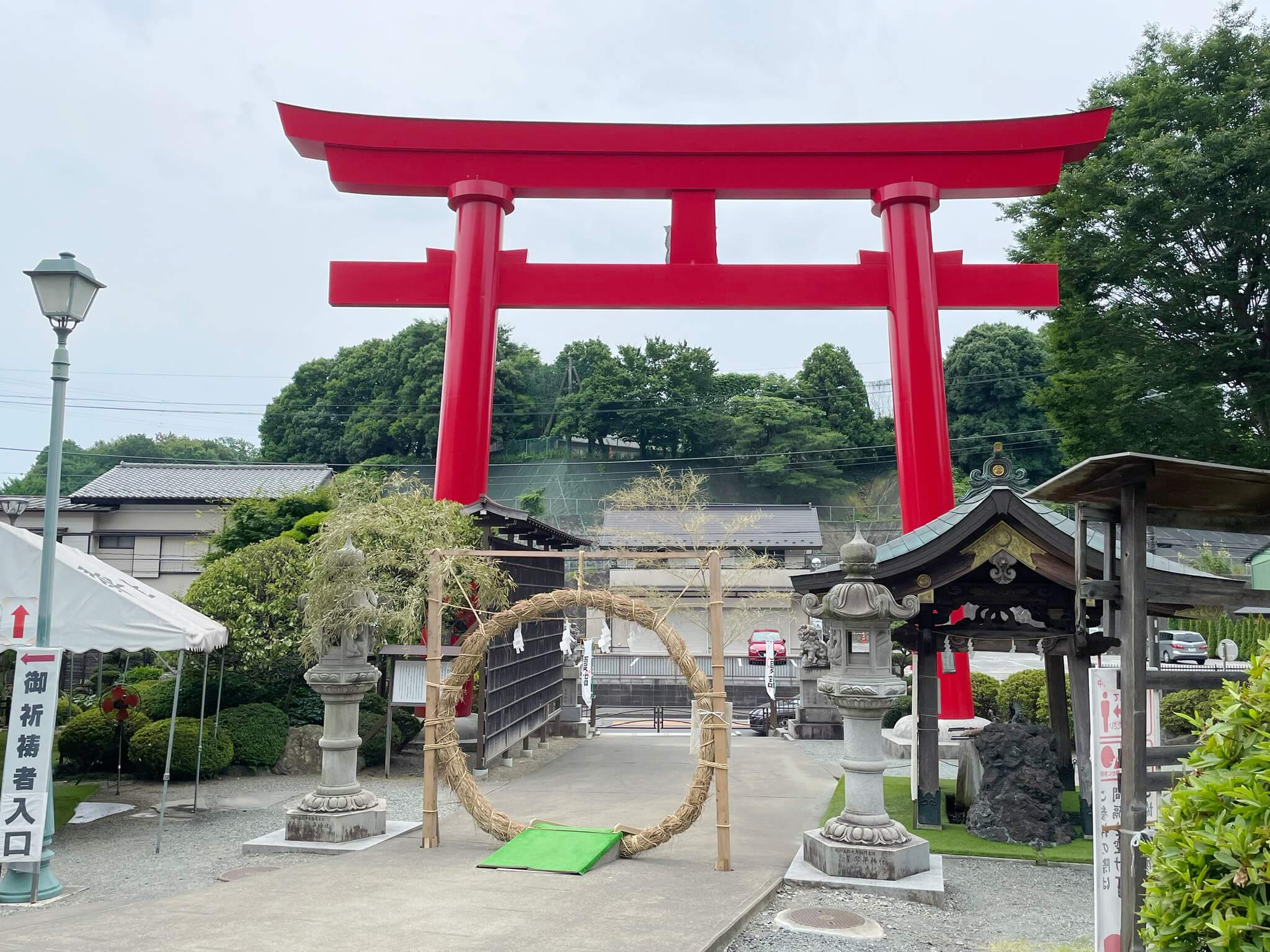 夏詣　琴平神社　2022　茅の輪　茅の輪くぐり　LEE100人隊　TB　はな