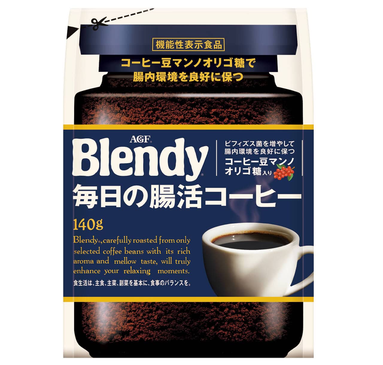 「ブレンディ」毎日の腸活コーヒー／味の素AGF 140g￥678（編集部調べ）