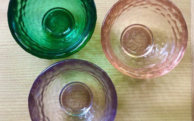 春鹿酒造のガラスのお猪口