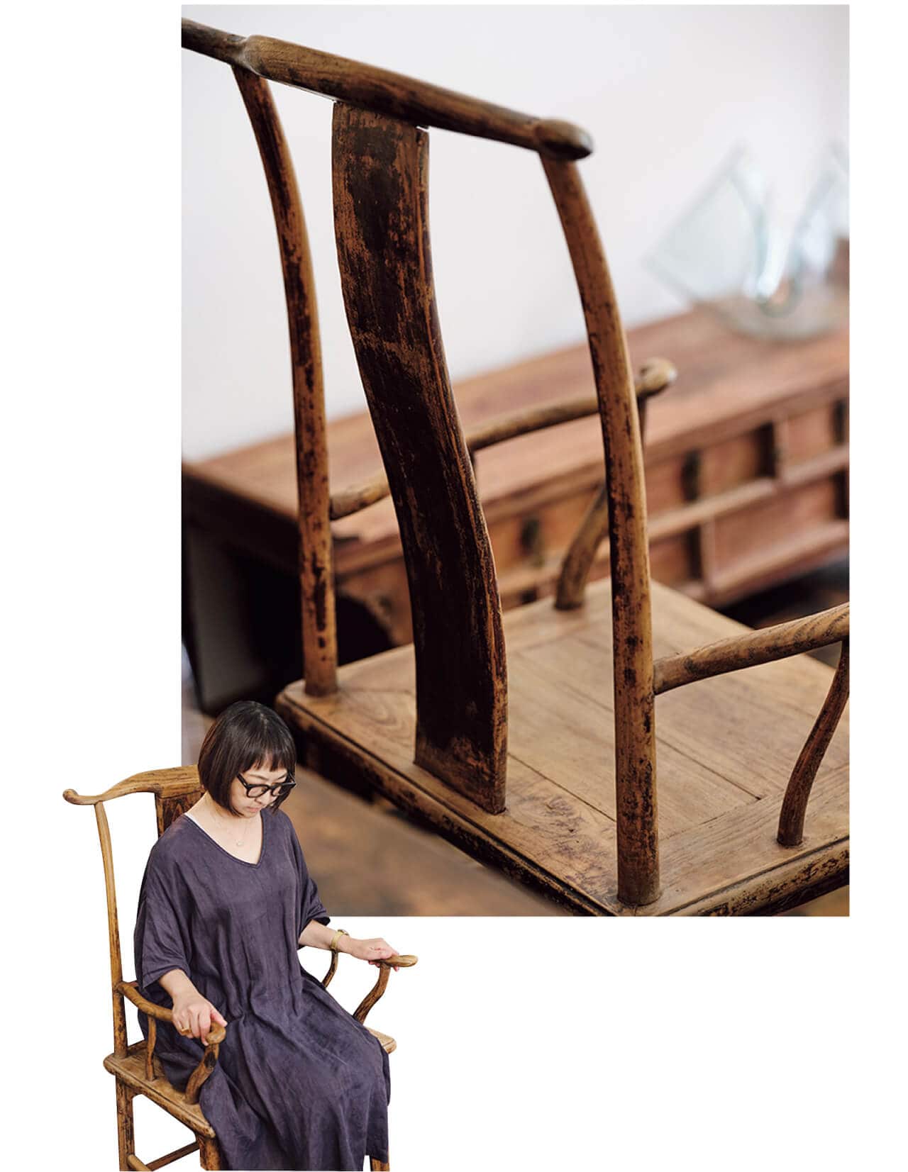 「曲線の美しさに一目惚れ！」（石井佳苗さん）山東省の椅子¥385000