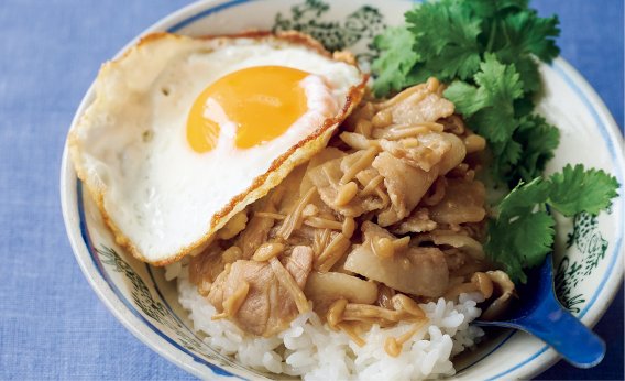 食感と風味がいい！「豚バラとえのきの魯肉飯（ルーローハン）」レシピ／榎本美沙さん