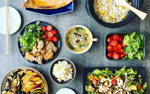 秋の食卓　手料理　物撮り