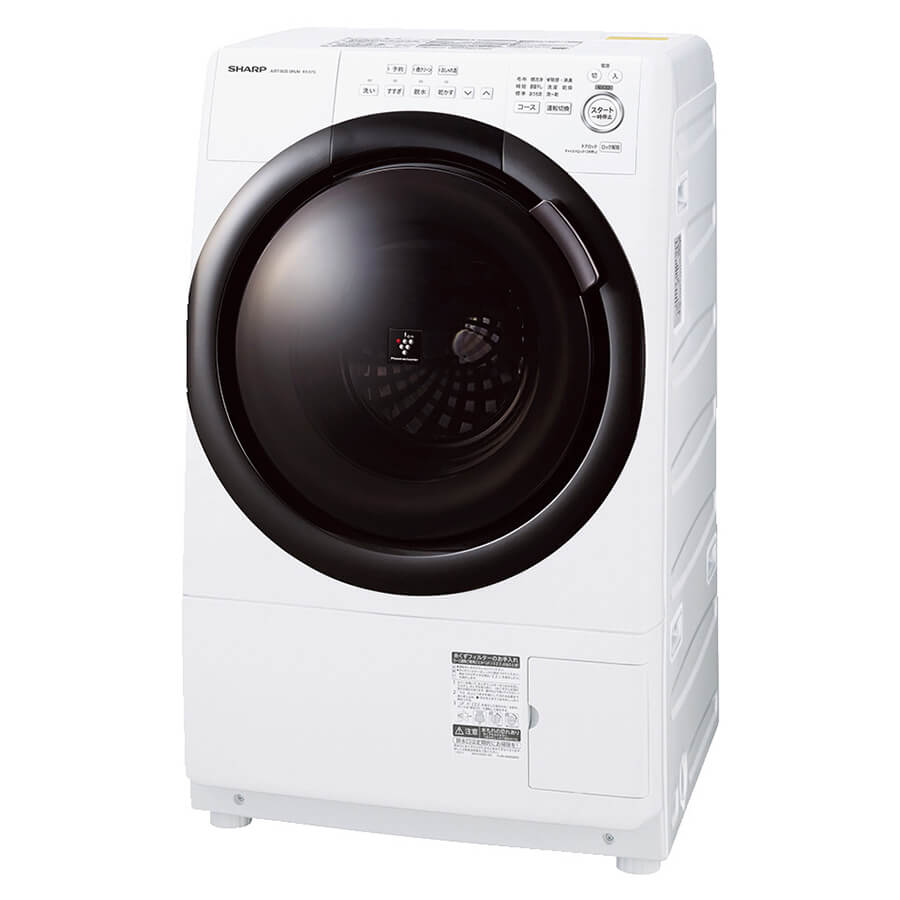 ドラム式洗濯乾燥機　ES-S7G／シャープ（洗濯・脱水：7㎏　乾燥：3.5㎏）￥170000前後（編集部調べ）／シャープ