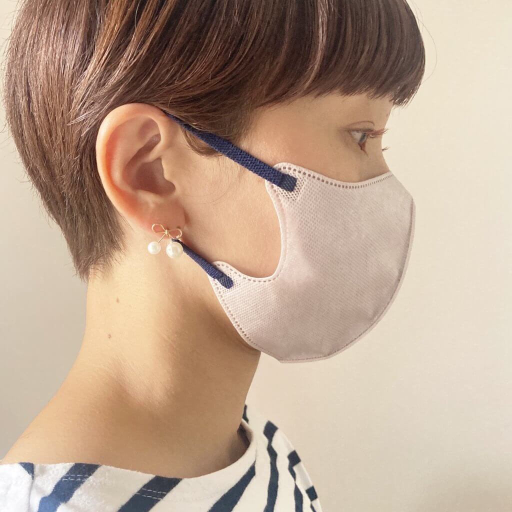 90％OFF】 3coins 2D FIT UP MASK ベージュ×ワインレッド fawe.org