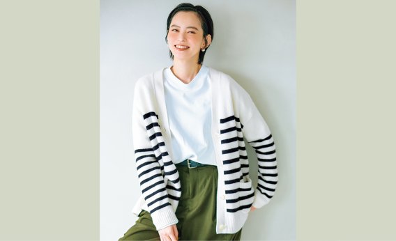 【吉村友希さんコラボ】高い着回し力！「ドレステリア」のきれい見せカーディガン