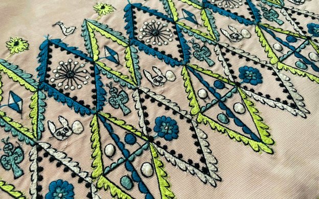 ミナペルホネン　minaperhonen forest diamond レッスンバッグ