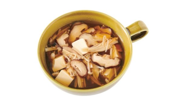 きのこと豆腐の和風スープ