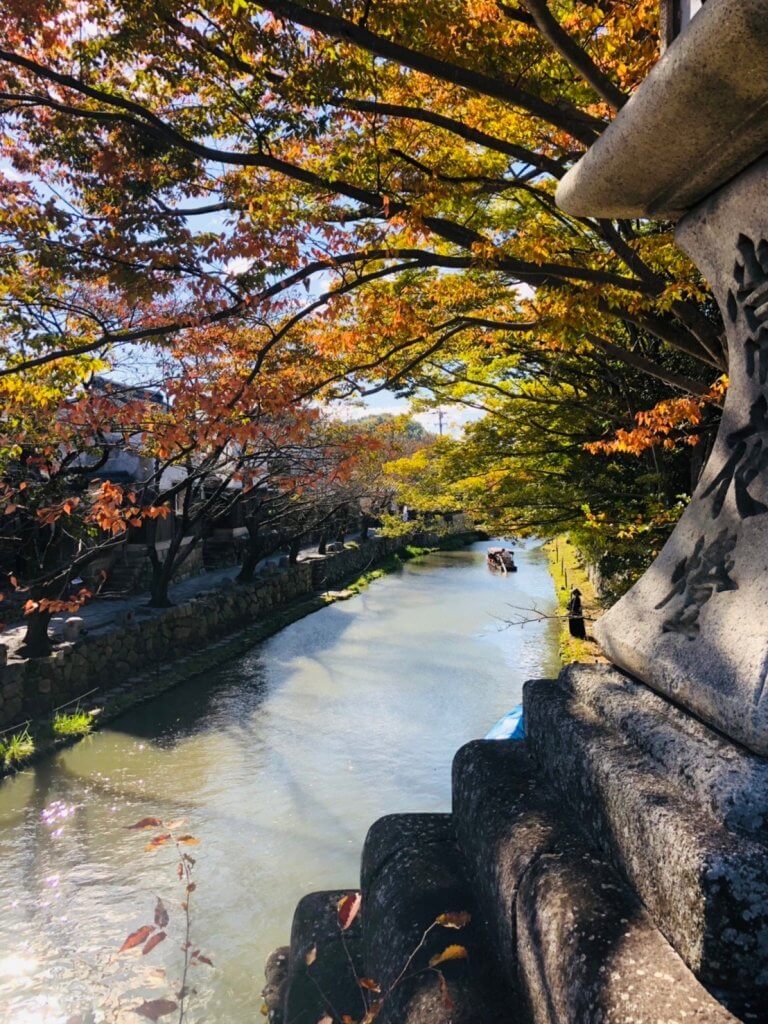 紅葉の近江八幡