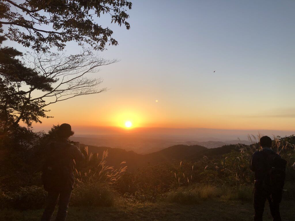 摩耶山の夕陽