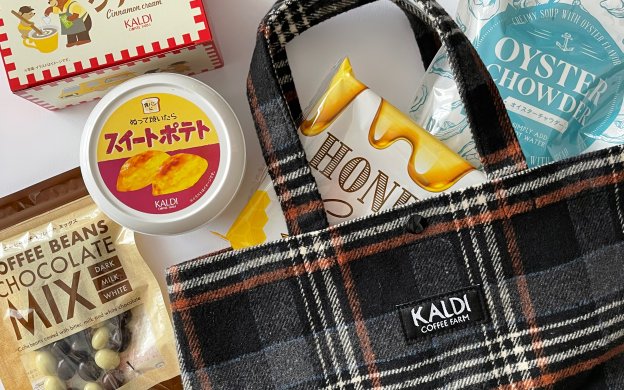 カルディ　KALDI COFFEE FARM　ウィンターバッグ　2022　ぬって焼いたらスイートポテト　LEE100人隊　TB　はな　今日のお買い物