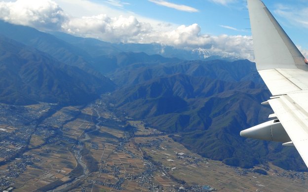 長野上空