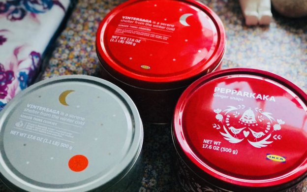 IKEAクリスマスクッキー缶