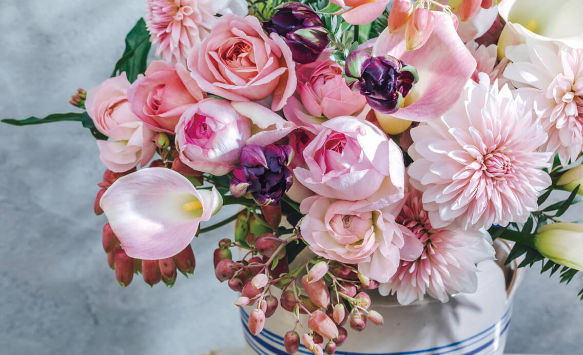 花のカレンダー表紙の写真