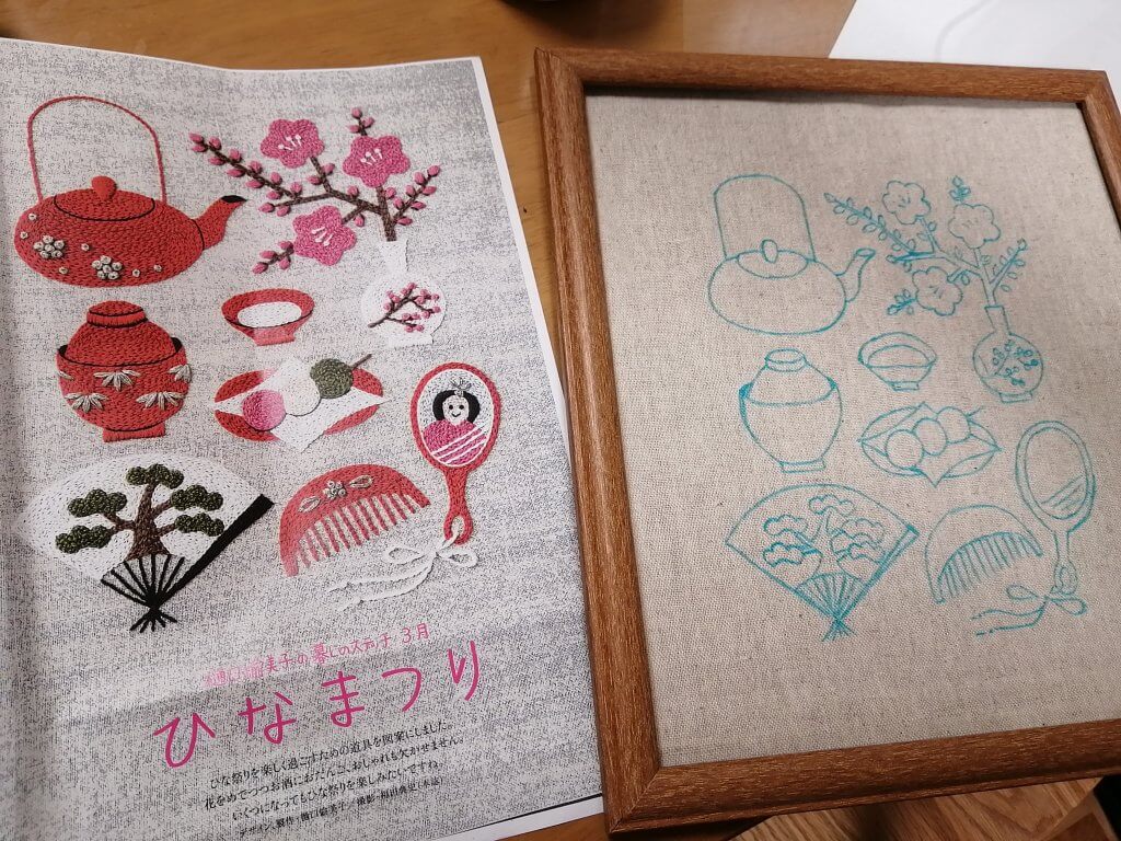 お正月刺繍】樋口愉美子さん図案をアレンジ！ | LEE