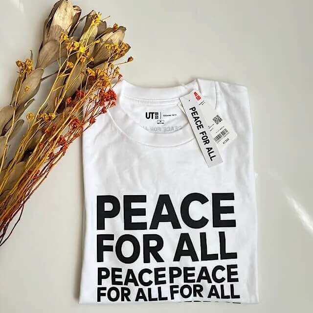 写真：【ユニクロ】PEACE FOR ALL グラフィックTシャツ