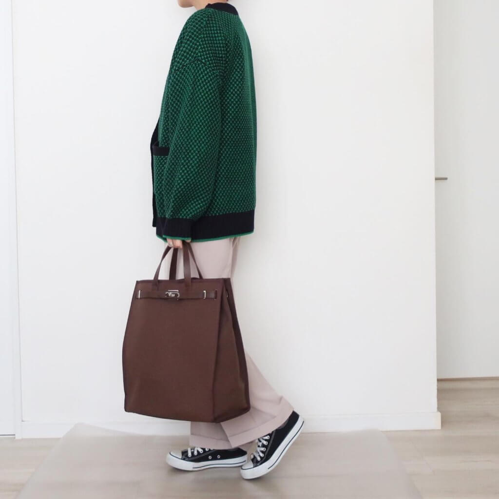 Sitaparantica CANVAS×LEATHER TOTE_L サイズ感　使用感　口コミ　シータパーランティカ　30代　アラフォー　お仕事バッグ