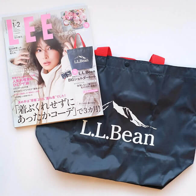 写真：LEE1・2月合併号と付録・L.L.Beanトートバッグ