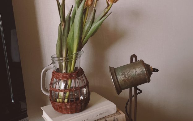 ロスレスブーケ,FLOWER かわいいが届くお花便,チューリップ,セピア,染色