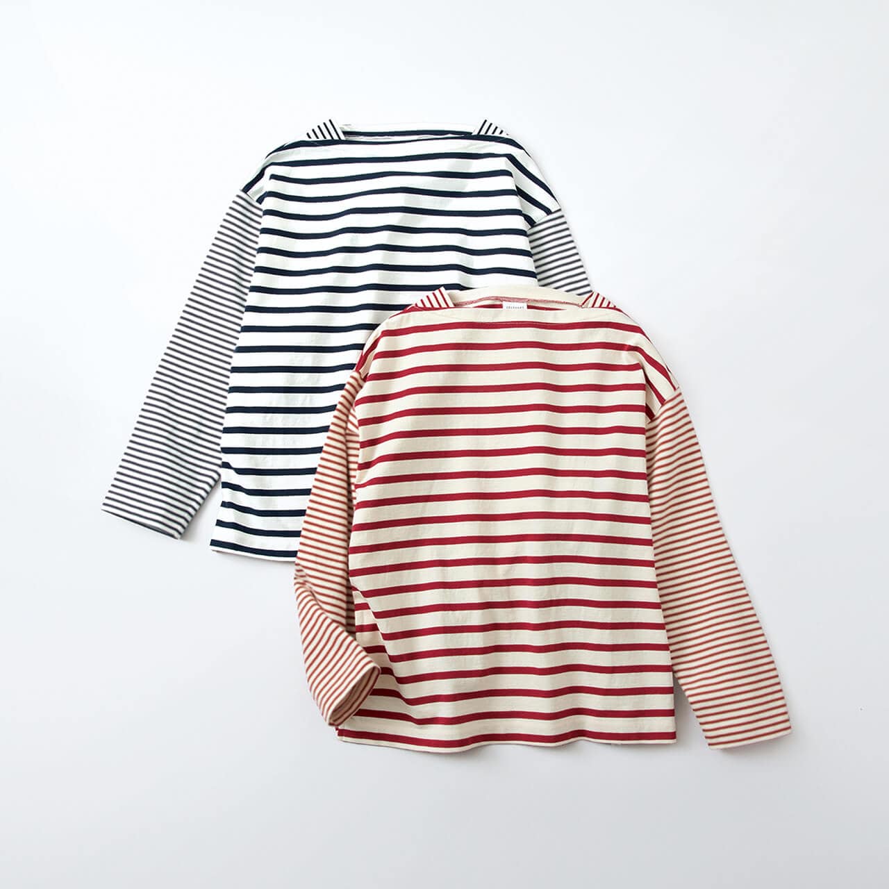 12closet　【洗える】マルチボーダーバスクTシャツ