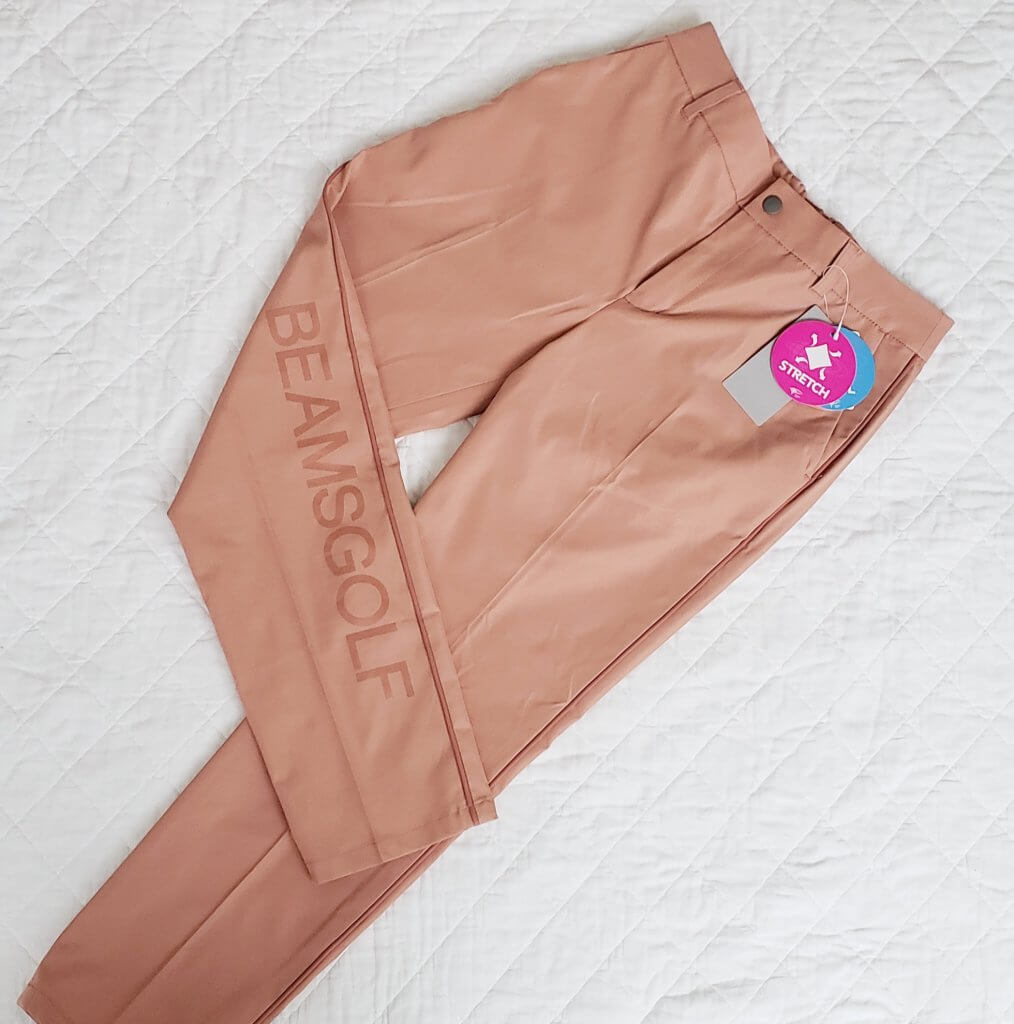 ビームスゴルフ　ピンク色パンツ