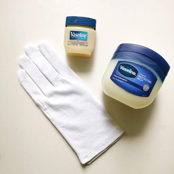 乾燥対策　ワセリン　綿手袋