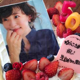 写真：五明祐子さんのお誕生日ケーキ