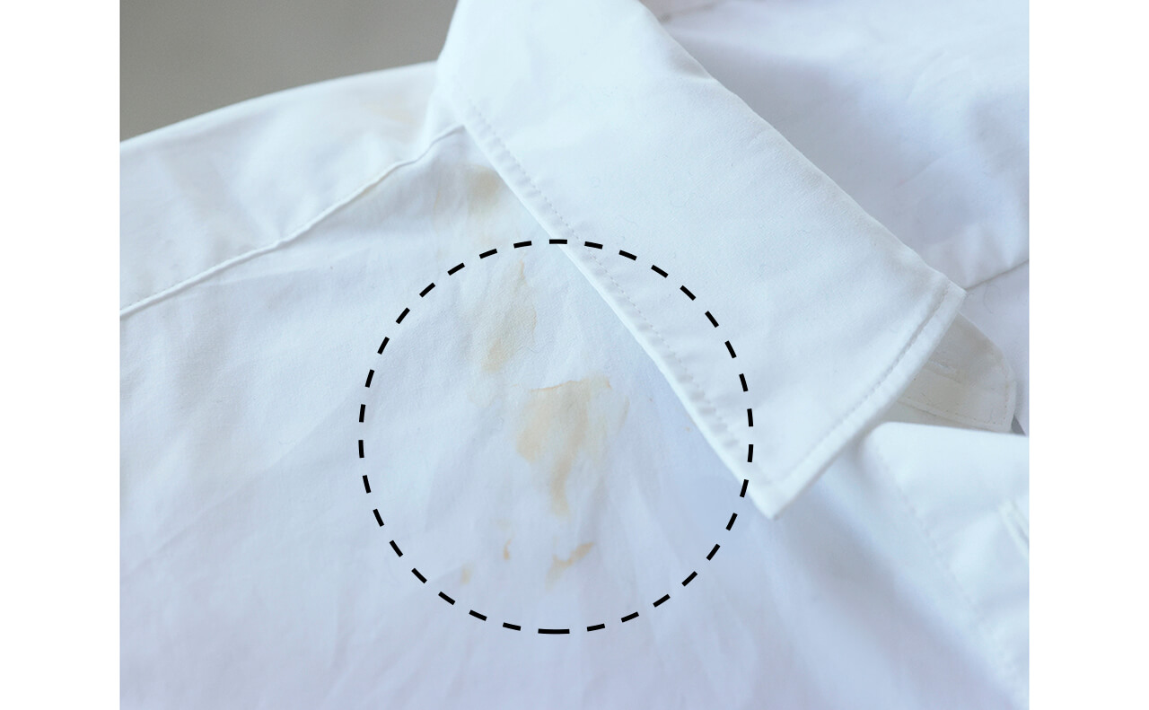白シャツの洗い方 シミ　汚れ
