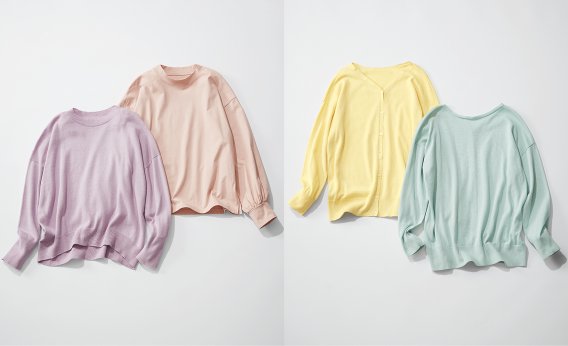 12closetの【春色トップス】肌映りのよさで印象をリフレッシュ！