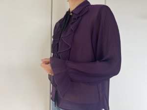 【ZARA】リボンディテール・プリーツスリーブ シャツで40代コーデ 001icoco