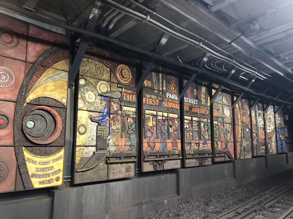 Park street station wall art