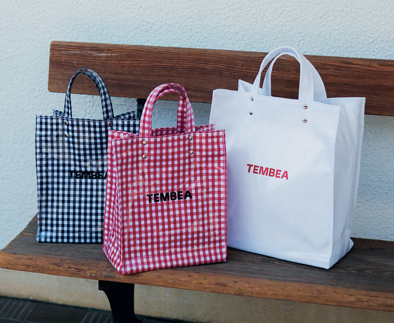 LEE限定　TEMBEA（テンベア）　PAPER TOTE MEDIUM CANVAS-11　PAPER TOTE SMALL GINGHAM
