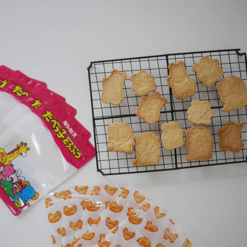 たべっ子どうぶつのクッキーが作れる抜き型とオリジナルパッケージ。 | LEE