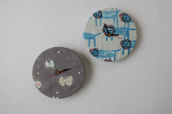 ミナ ペルホネンの布と100均の材料で壁掛け時計を手作り！ | LEE