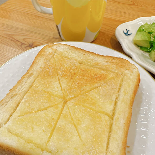写真：100人隊が作った梶田香織さんのバタートースト