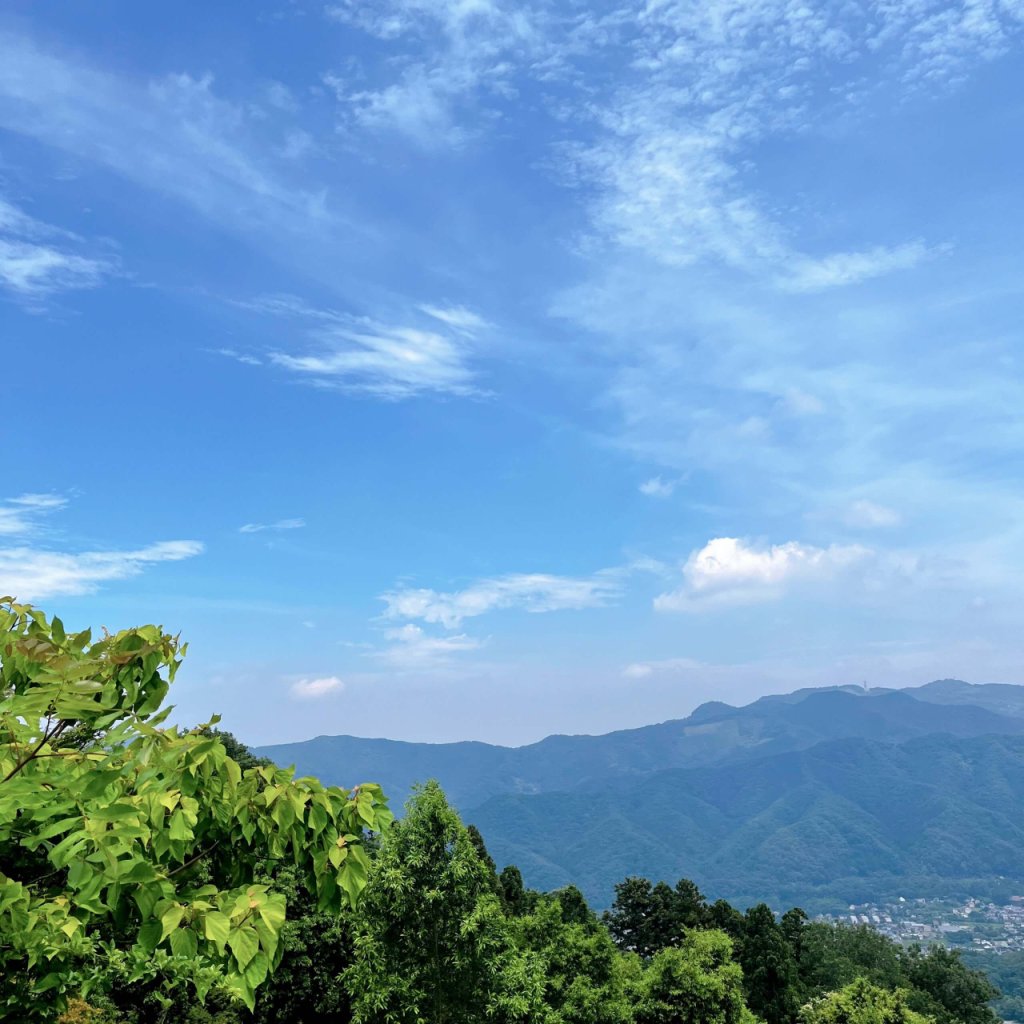 写真：晴天の青空が美しい狭山