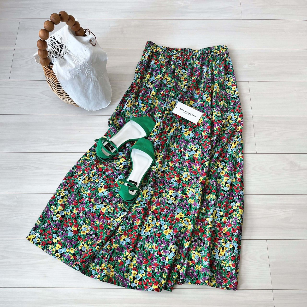 ☆定価30,800円 美品 shinzone 花柄スカート - スカート