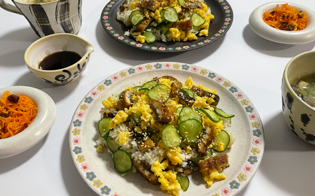 行正り香　LEE　おいしいLEEレシピ　作ってみましたおいしいLEEレシピ　ちらしずし　ウナギときゅうり、炒り卵のちらしずし　LEE100人隊　TB　はな　料理部