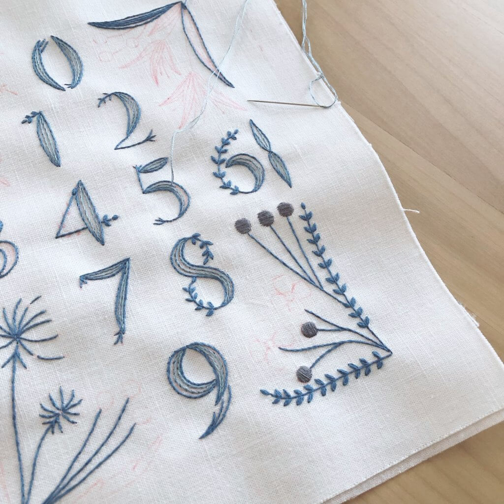 刺繍 マカベアリス 植物刺繍と12か月のおはなし