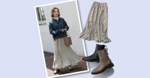 秋冬に使い勝手のいい「12closet」のスカート＆ブーツが登場