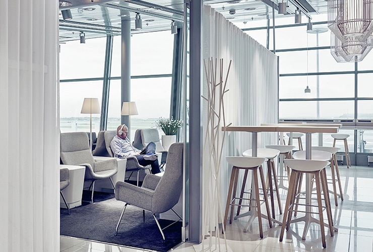 フィンエアーのラウンジ