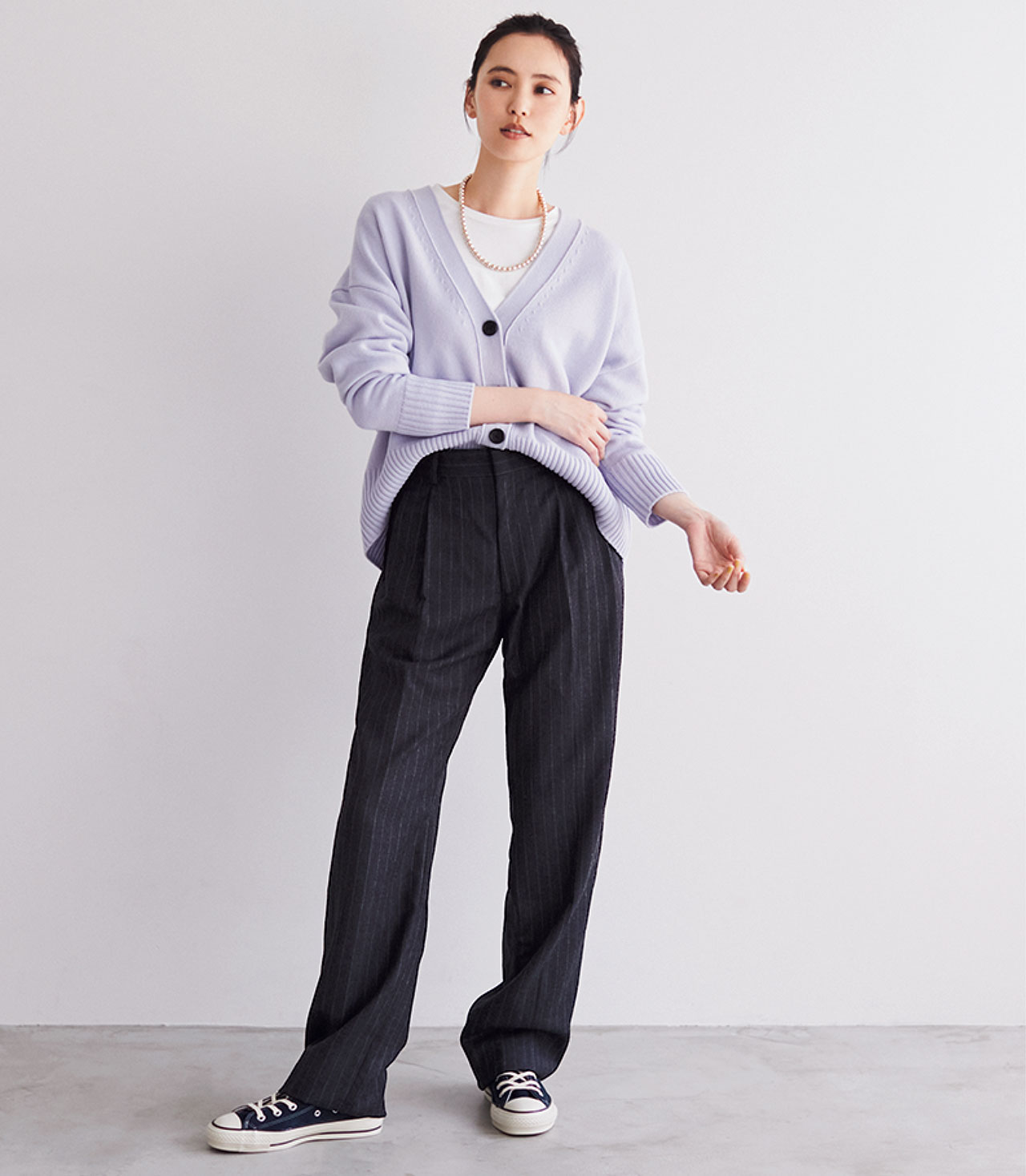 THE SHINZONE（ザ シンゾーン）　CHALK STRIPE PANTS