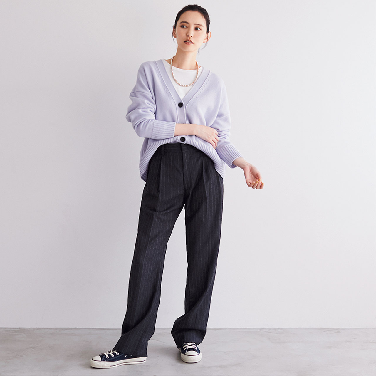 THE SHINZONE（ザ シンゾーン）　CHALK STRIPE PANTS