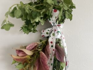 簡単ハーブリース作り！クリスマスに向けて練習　001icoco