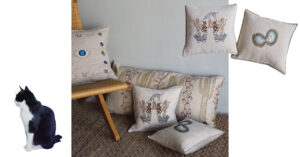 刺繍入りファブリック「絶妙なかわいらしさが魅力です」【石井佳苗さんのインテリア名品】