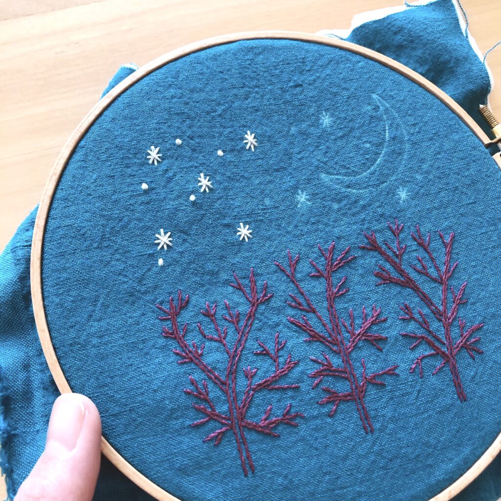 刺繍 マカベアリス マカベアリスの刺繍物語 冬の夜空