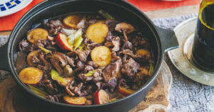 ホクホクのさつまいもがポイント！「赤ワインすき焼き鍋」レシピ／近藤幸子さん