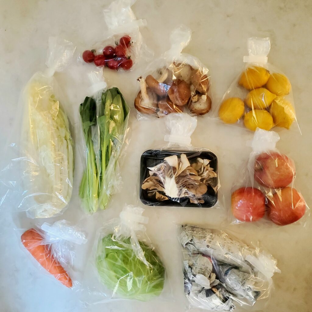 無印良品 野菜や果物の鮮度を保つポリエチレン袋 大掃除　冷蔵庫