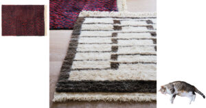 毛足の長いラグ「冬らしいインテリアが完成」【石井佳苗さんのインテリア名品】