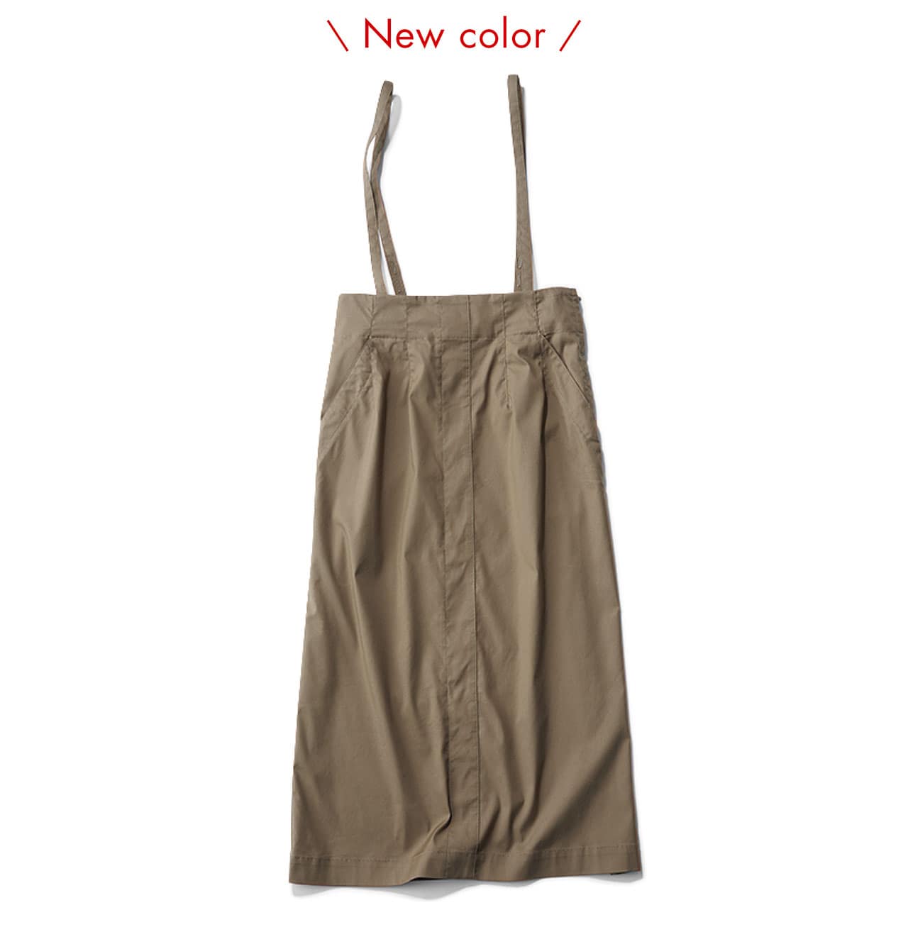 12closet　【洗える】ハイウエストジャンパースカート　New color