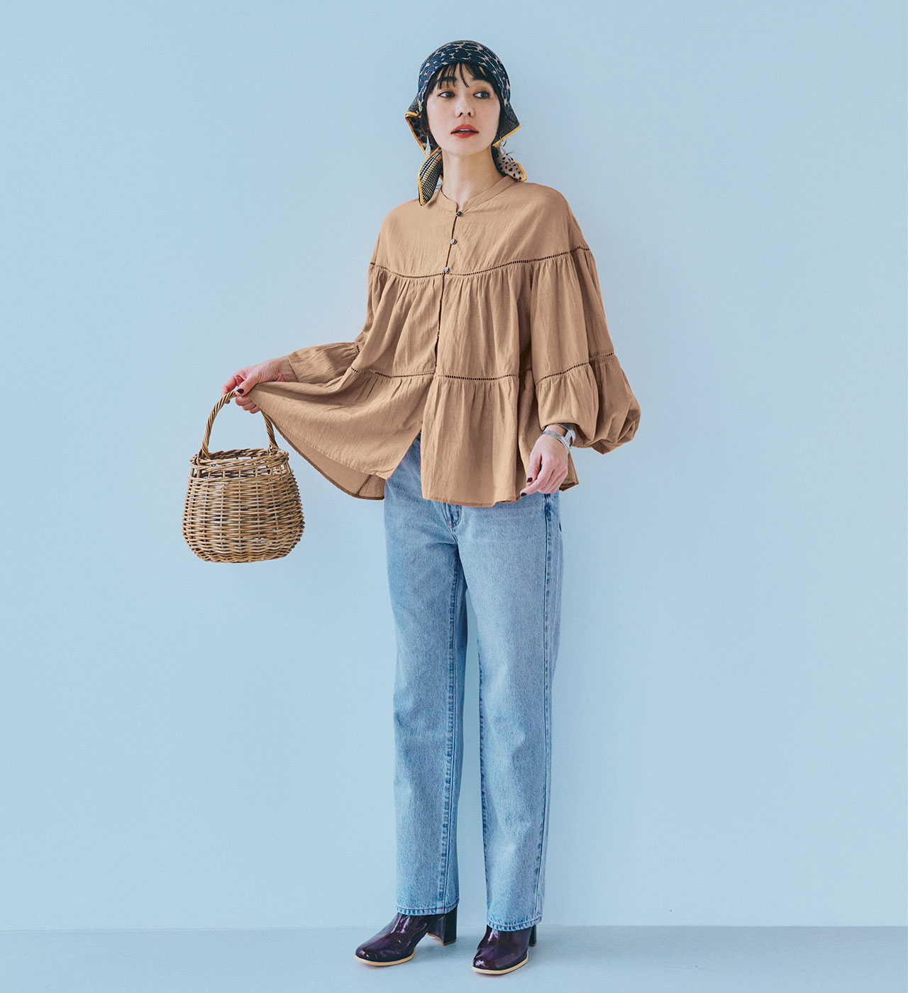normment（ノーメント）　SUSHI VOIL TIERED GATHER BLOUSE　LEEマルシェ初！ NEEDBY heritage（ニードバイ ヘリテージ）　JOE
